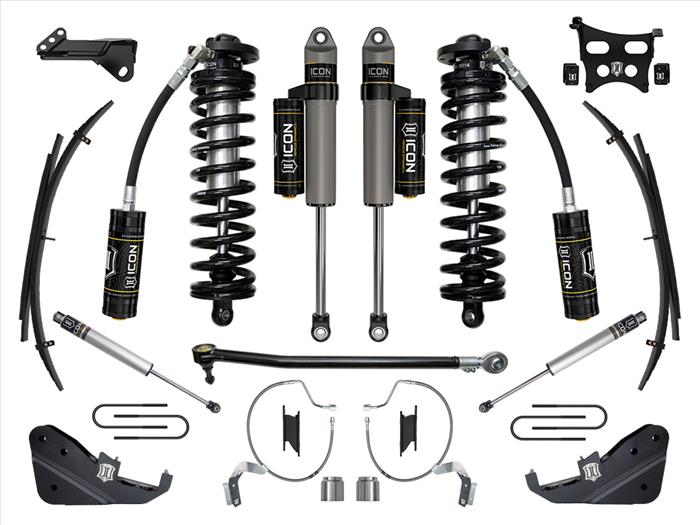 ICON 2023+ Ford F-250/F-350 Super Duty 4WD, 4-5.5" Lift, Stage 4 Coilover Conversion System w/ Expansion Packs