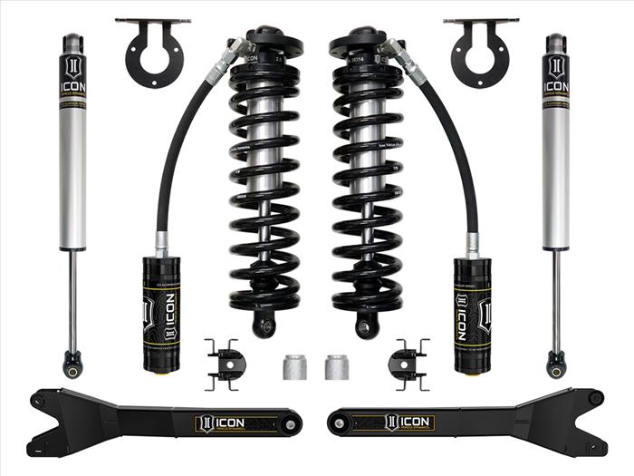 ICON 2023-2025 Ford F-250/F-350 Super Duty 4WD, 2.5-3" Lift, Stage 1 Coilover Conversion System w/ Radius Arms