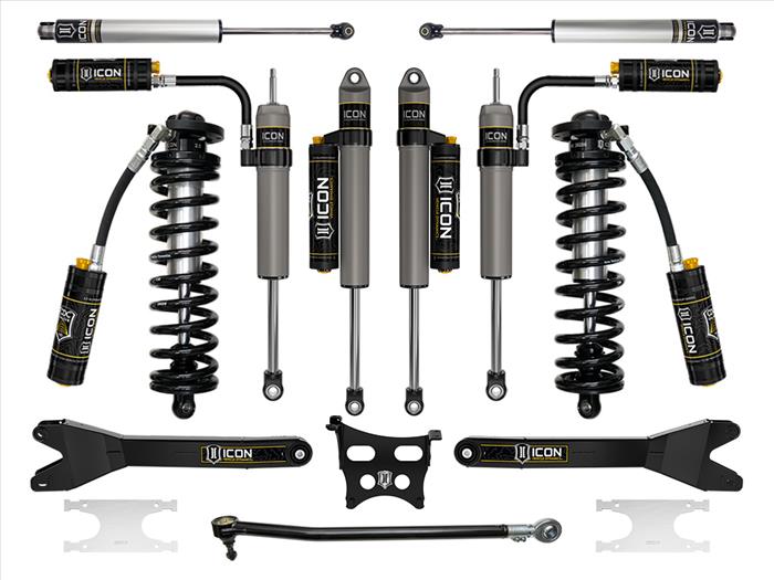 ICON 2023-2025 Ford F-250/F-350 Super Duty 4WD, 2.5-3" Lift, Stage 5 Coilover Conversion System with Radius Arms
