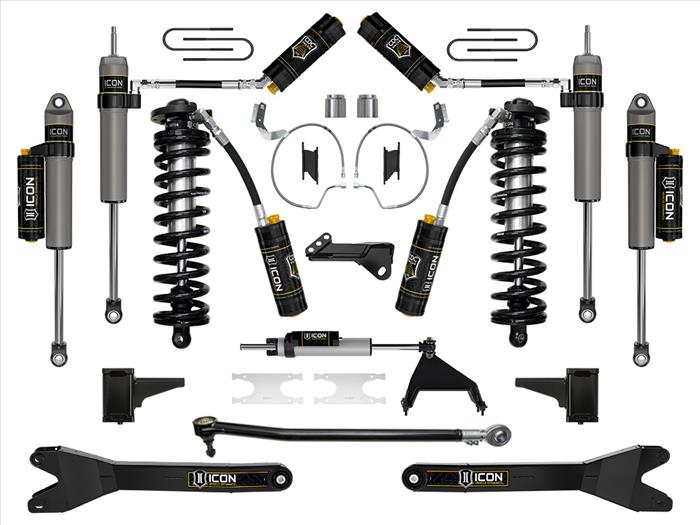 ICON 2023-2025 Ford F-250/F-350 Super Duty 4WD, 4-5.5" Lift, Stage 7 Coilover Conversion System w/ Radius Arms