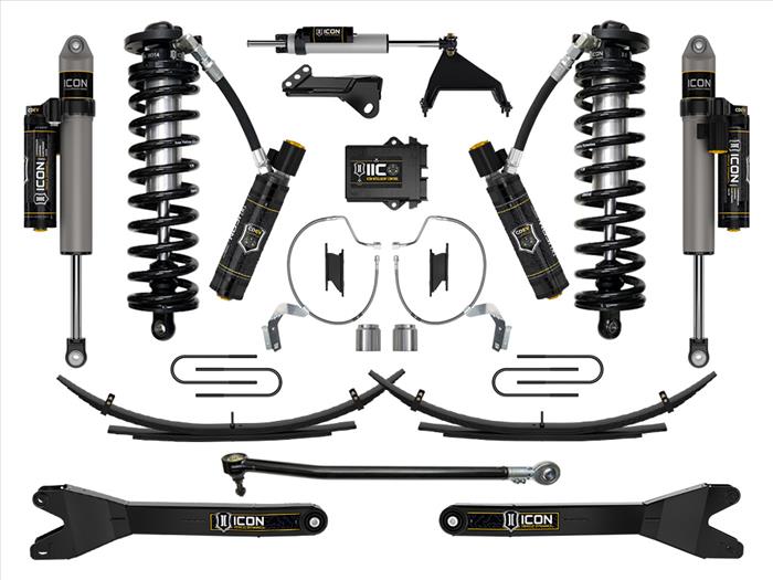 ICON 2023-2025 Ford F-250/F-350 Super Duty 4WD, 4-5.5" Lift, Stage 8 Coilover Conversion System w/ Radius Arms & Expansion Packs