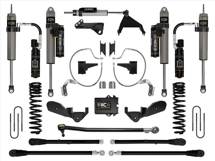ICON 2023+ Ford F-250/F-350 Super Duty 4WD Gas, 4.5" Lift, Stage 8 Suspension System