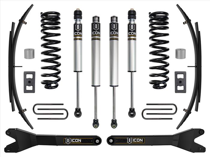 ICON 2023-2025 Ford F-250/F-350 Super Duty 4WD, Diesel, 2.5" Lift, Stage 1 Suspension System w/ Radius Arms and Expansion Packs