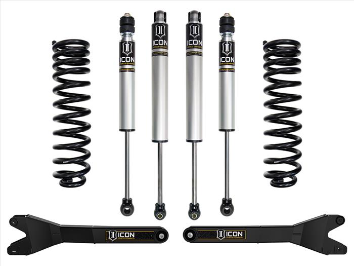 ICON 2023-2025 Ford F-250/F-350 Super Duty 4WD, Gas, 2.5" Lift, Stage 1 Suspension System w/ Radius Arms