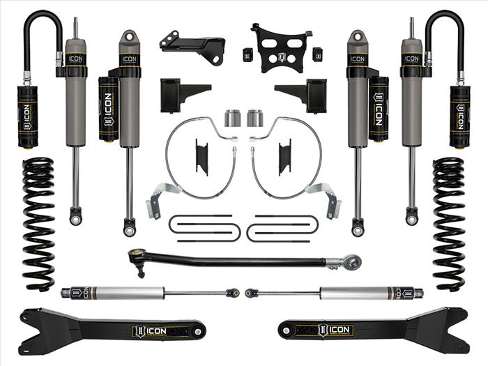 ICON 2023-2025 Ford F-250/F-350 Super Duty 4WD, Diesel, 4.5" Lift, Stage 4 Suspension System w/ Radius Arms