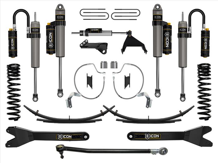 ICON 2023-2025 Ford F-250/F-350 Super Duty 4WD, Diesel, 4.5" Lift, Stage 5 Suspension System w/ Radius Arms & Expansion Packs