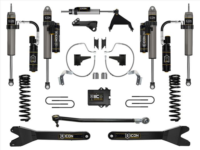 ICON 2023-2025 Ford F-250/F-350 Super Duty 4WD, Gas, 4.5" Lift, Stage 8 Suspension System w/ Radius Arms