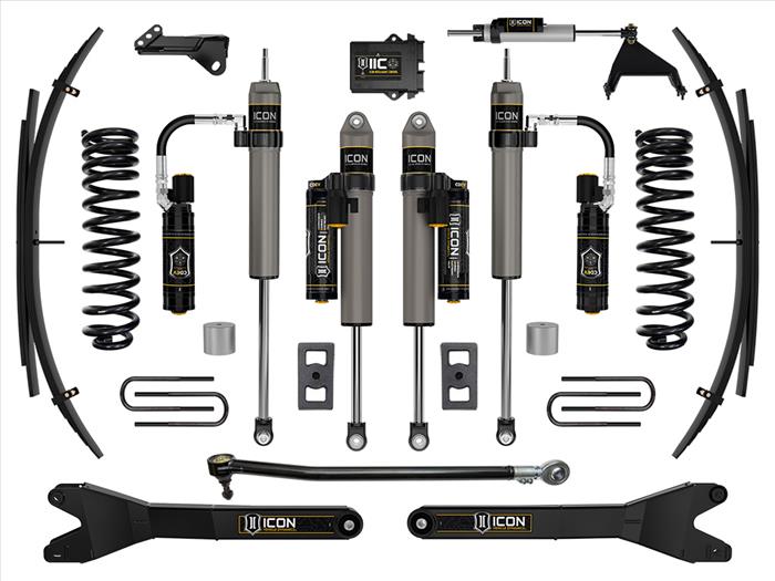 ICON 2023-2025 Ford F-250/F-350 Super Duty 4WD, Gas, 2.5" Lift, Stage 6 Suspension System w/ Radius Arms and Expansion Packs