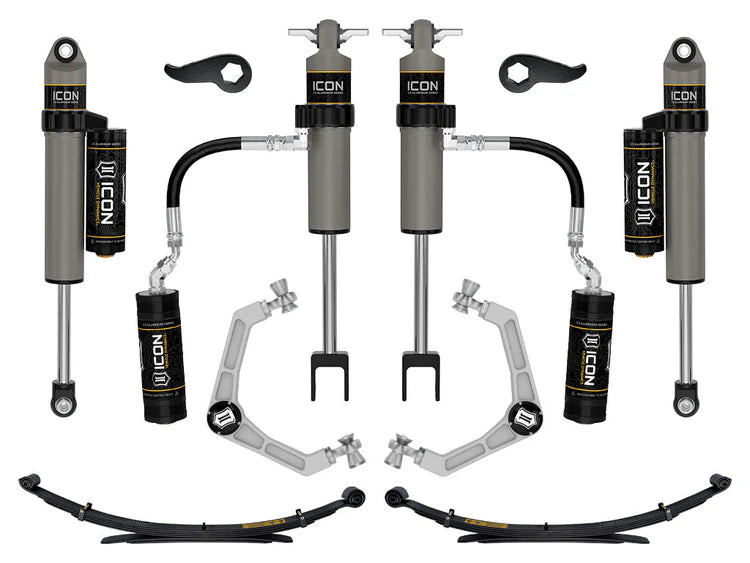 ICON 2020-2026 Chevrolet Silverado/GMC Sierra 2500/3500 HD, 2-3.5" Lift, Stage 3 Suspension System, Billet, w/ Leaf Packs
