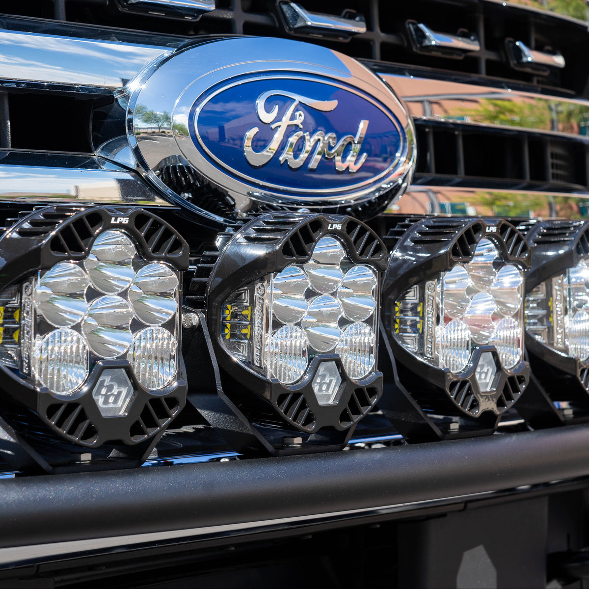 2017-2026 Ford Super Duty Light Mount "The Classic" Trophy Truck Style for 6 Round Lights