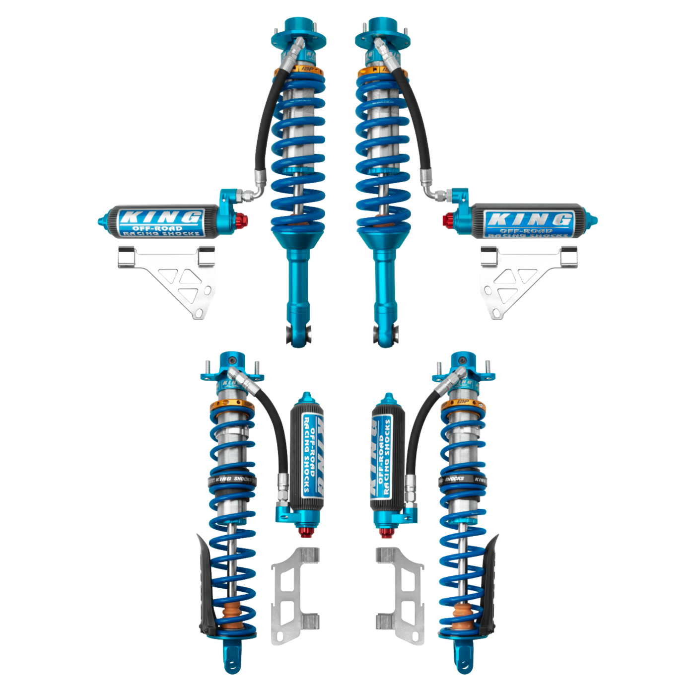 2022+ Bronco Raptor King 3.0 IBP Complete Shock Package Front View