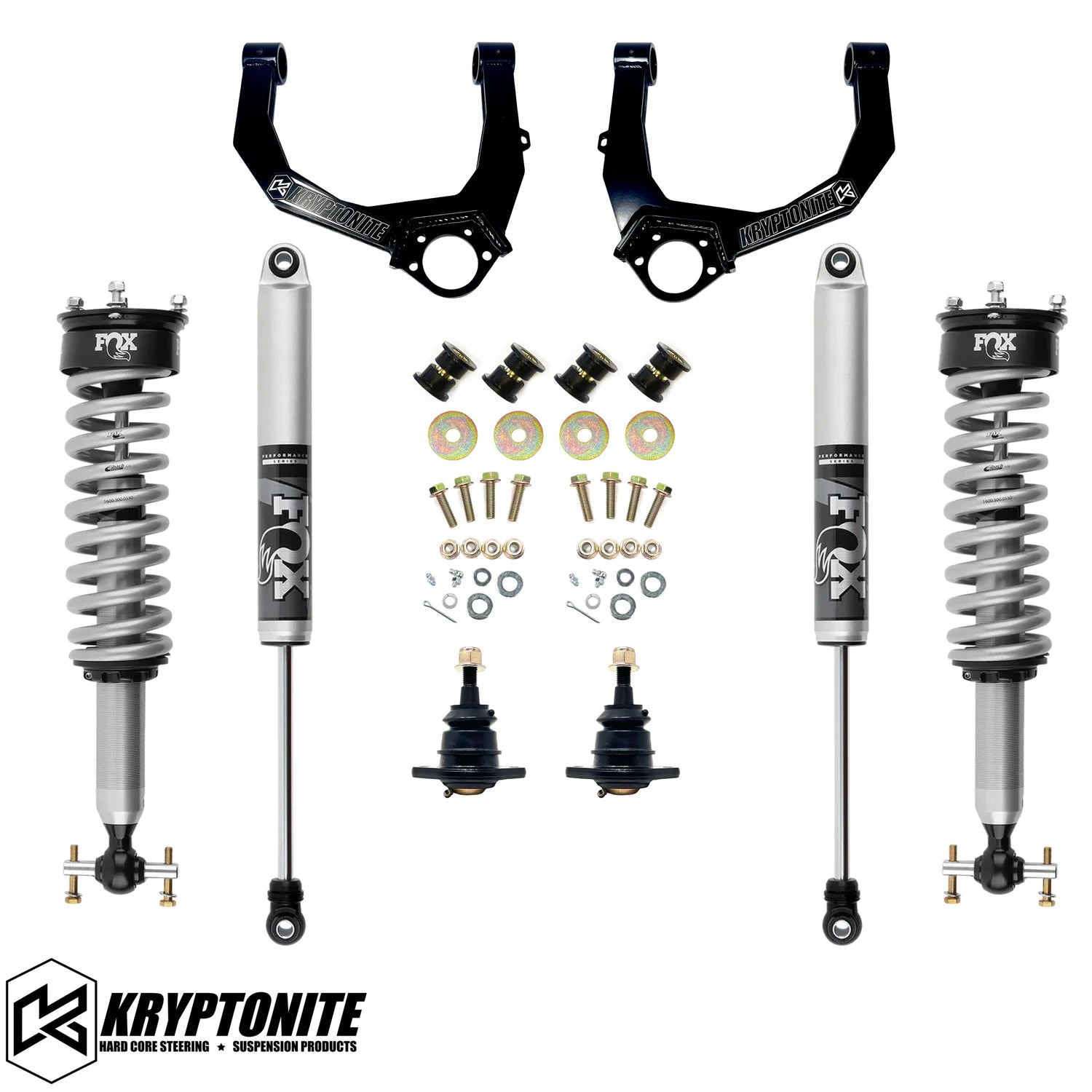 KRYPTONITE STAGE 3 LEVELING KIT WITH FOX 2.0 SHOCKS 1/2 TON 6 LUG 2019+ AT4/TRAIL BOSS