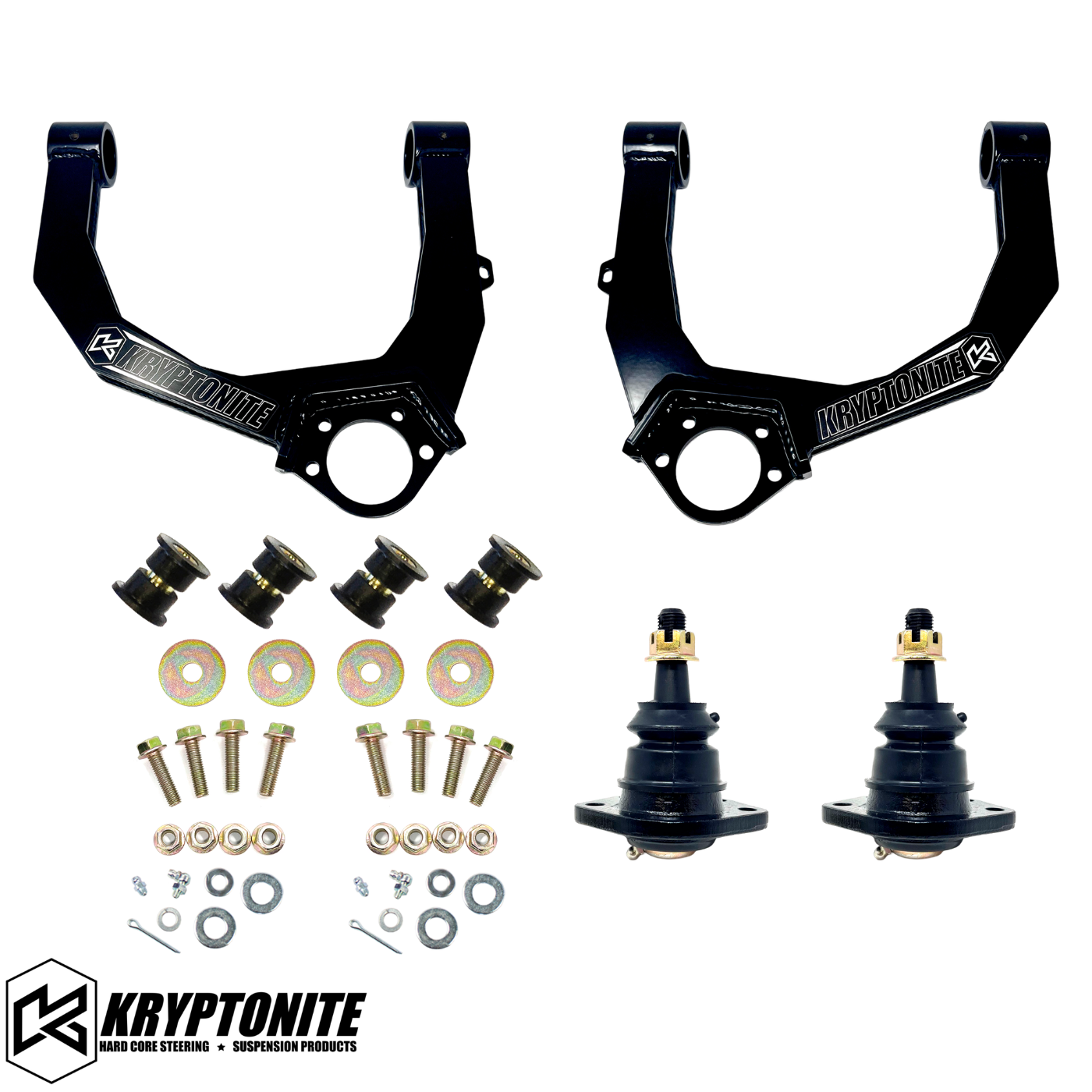 KRYPTONITE UPPER CONTROL ARM KIT 1/2 TON TRUCK 6 LUG 2019+ (KRUCA19) Front View