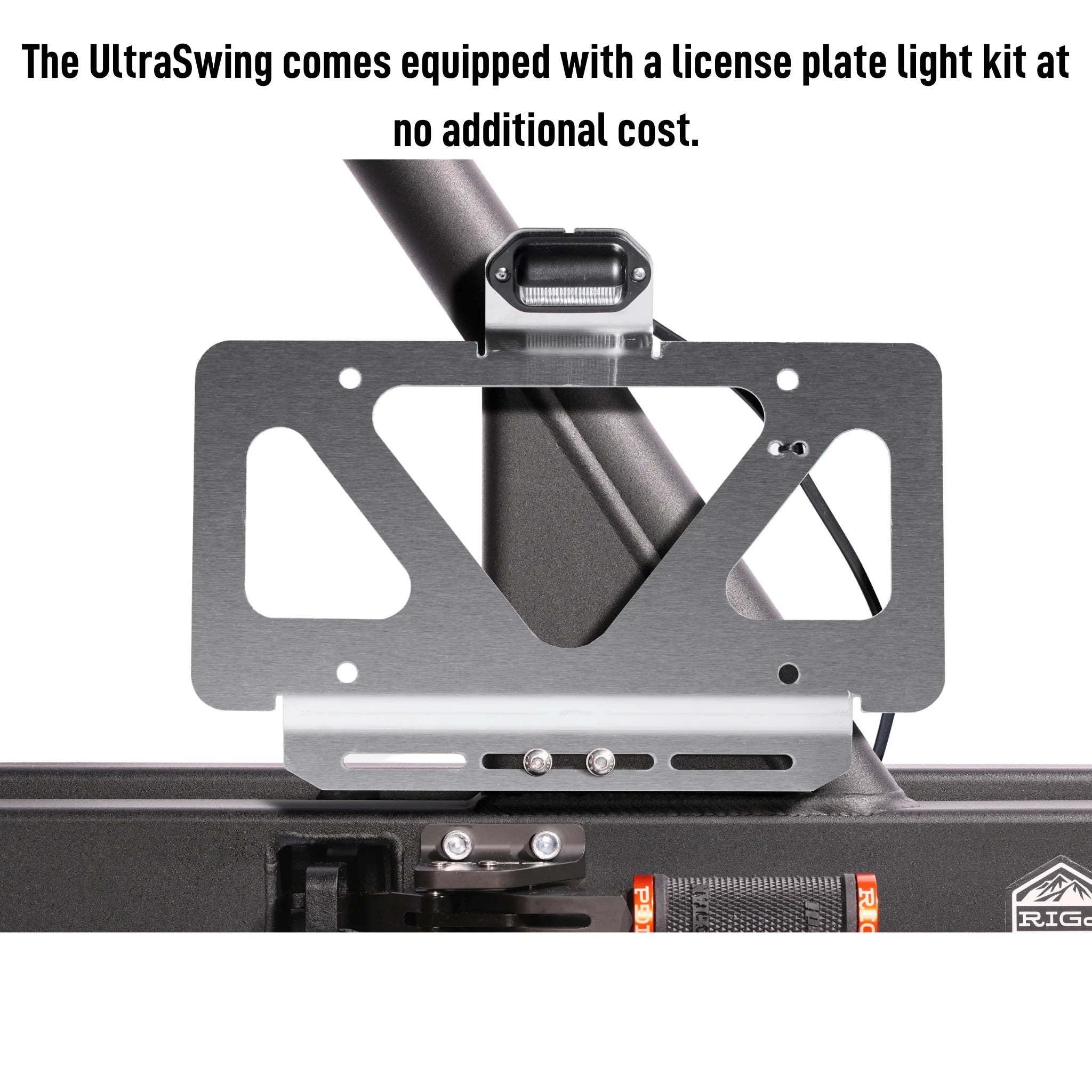 UltraSwing Mega-Fit Spare Tire Hitch Mount | RiGd Supply Front View