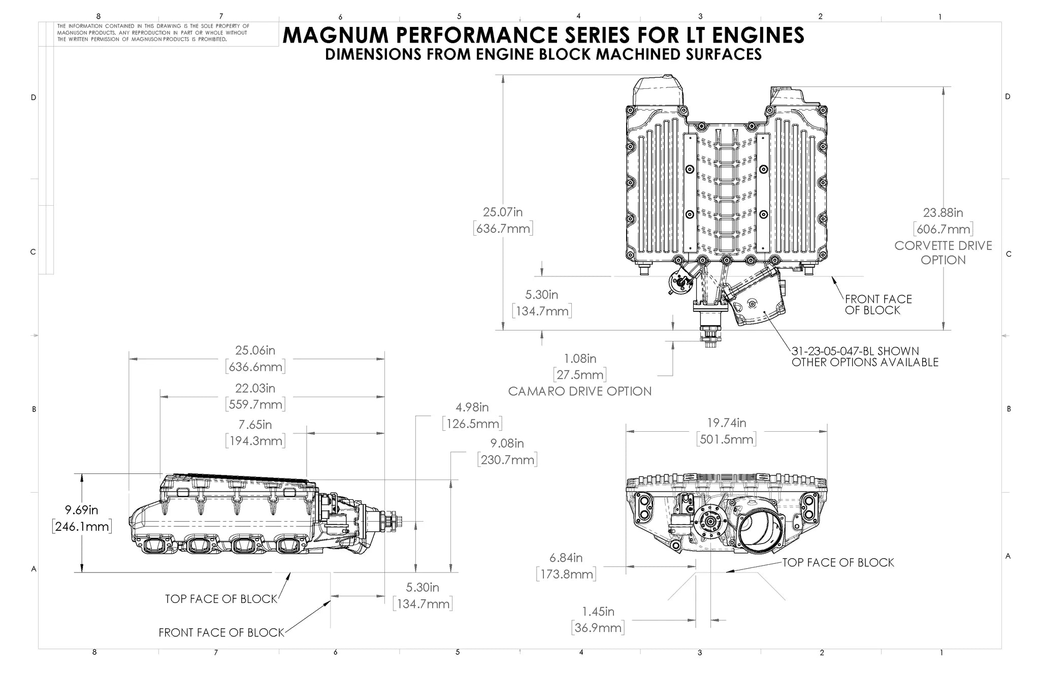 Magnum TVS2650 LT1/LT4 Hot Rod Kit with Camaro Drive