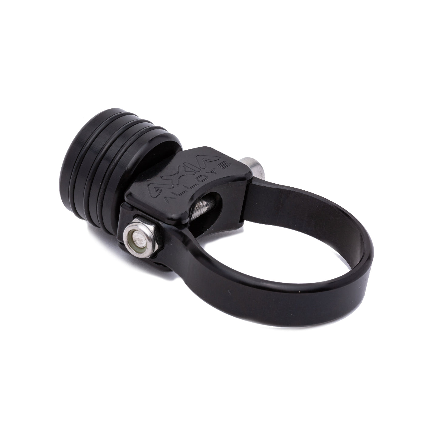 Helmet Race Air Pumper Hose Plug Mount Front View