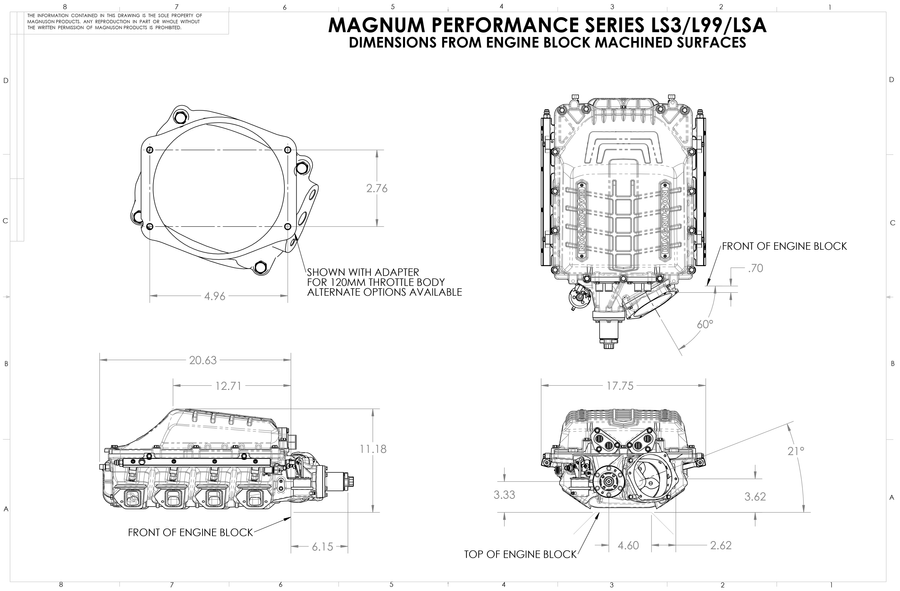 Magnum TVS2650 LS3/LSA Hot Rod Supercharger Kit