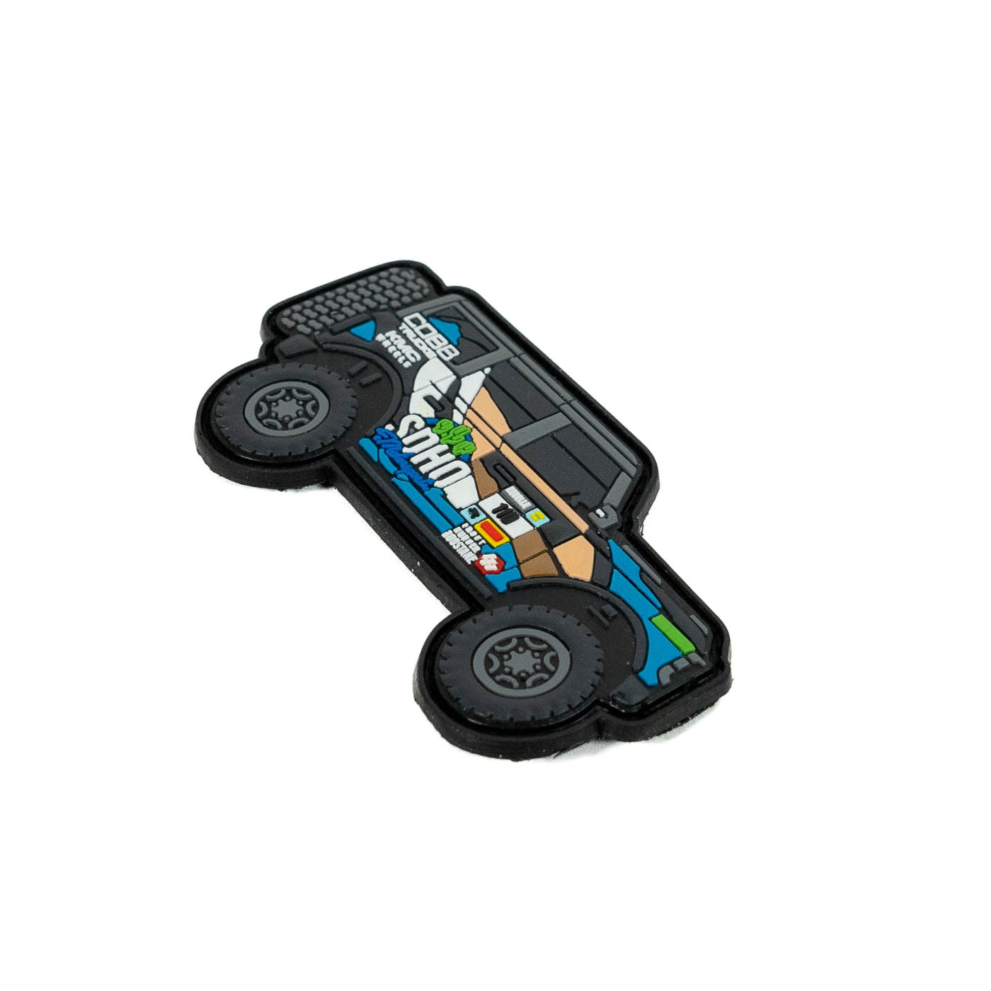 SDHQ Bronco Raptor Patch with Two SDHQ Motorsports Neon Sign Stickers