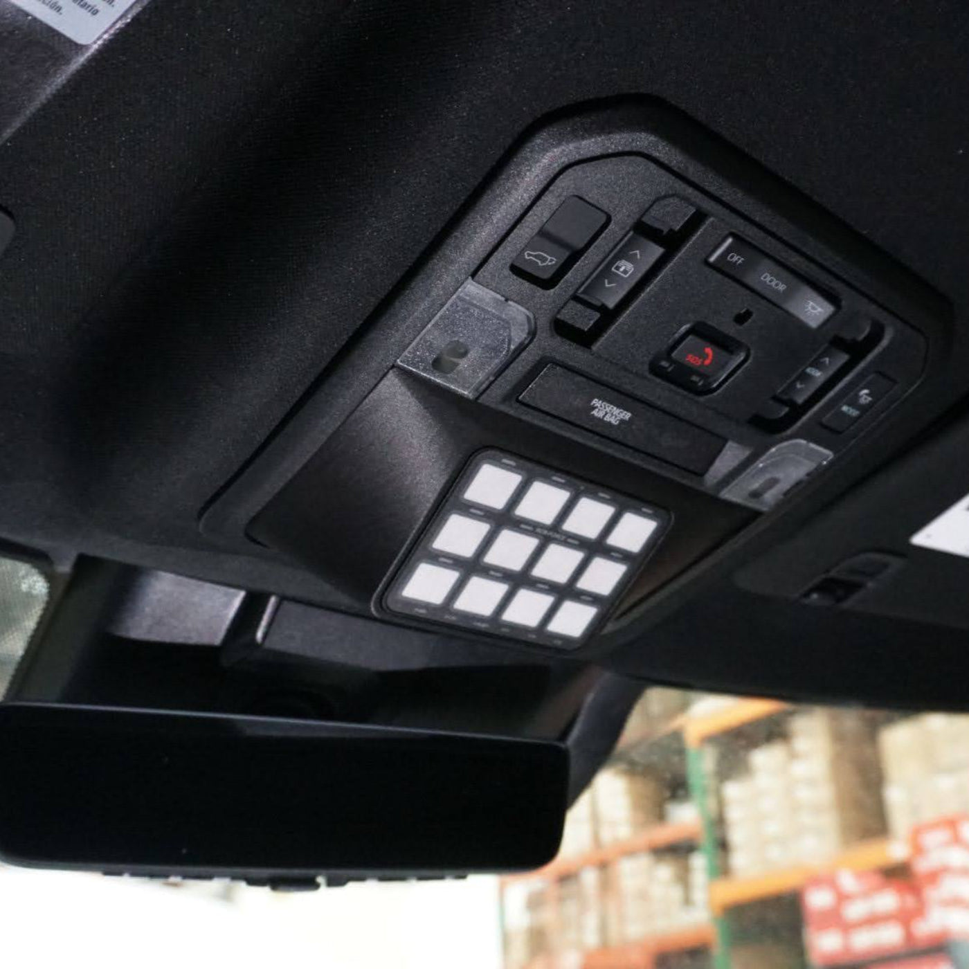 SDHQ Built Toyota Overhead Switch Pros Keypad Mount for the 22+ Tundra, 23+Sequoia, 24+ Tacoma, 25+ 4Runner