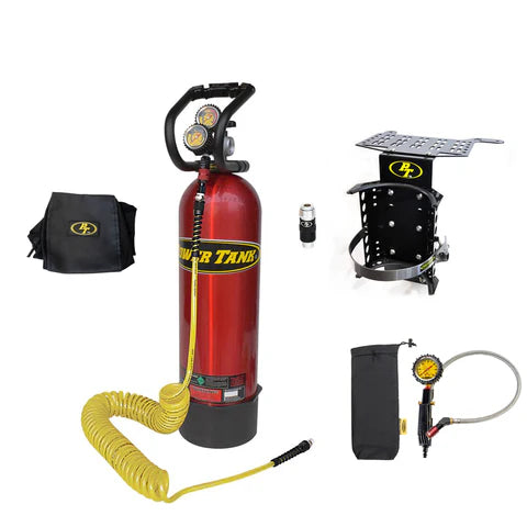 15 lb. BTS Edition Power Tank - Fits 4 Door Wranglers JKU & JLU | Candy Red | HP250i Regulator