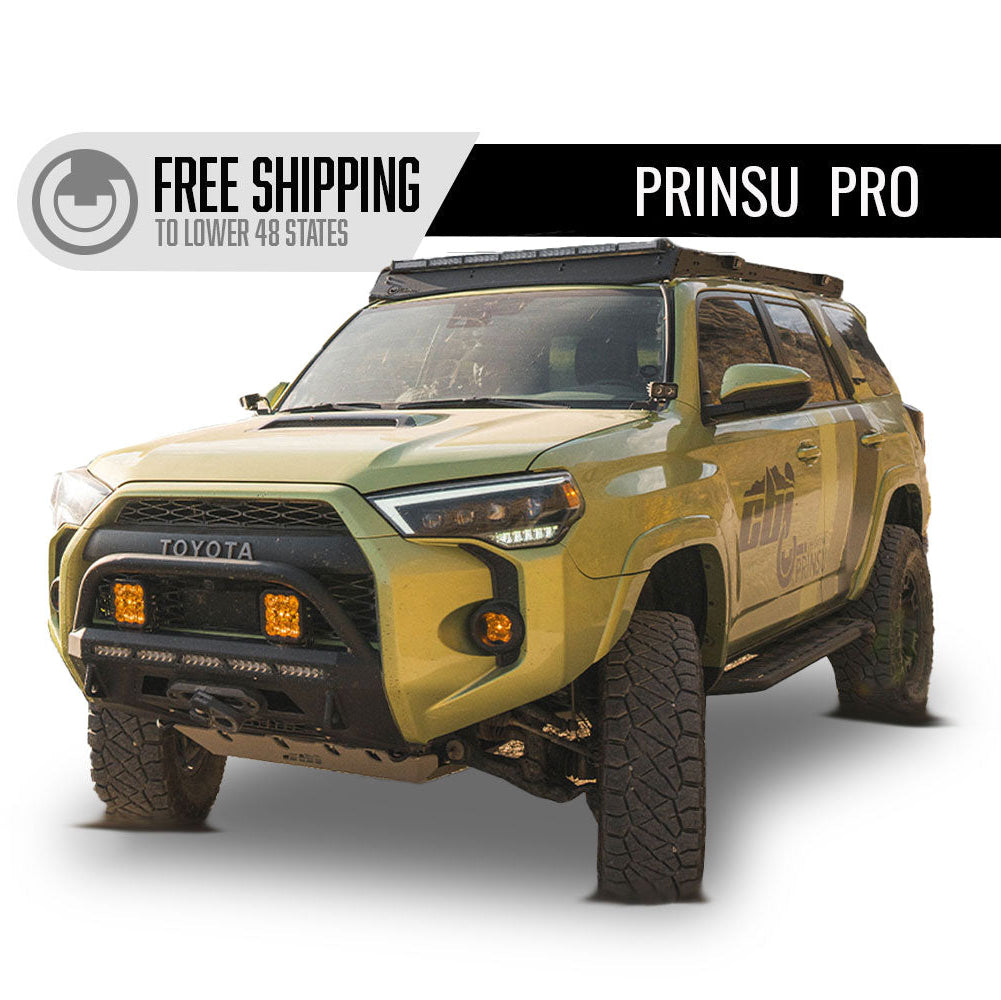 Prinsu Pro Toyota 4Runner Full Roof Rack | 2010-2024 Front View