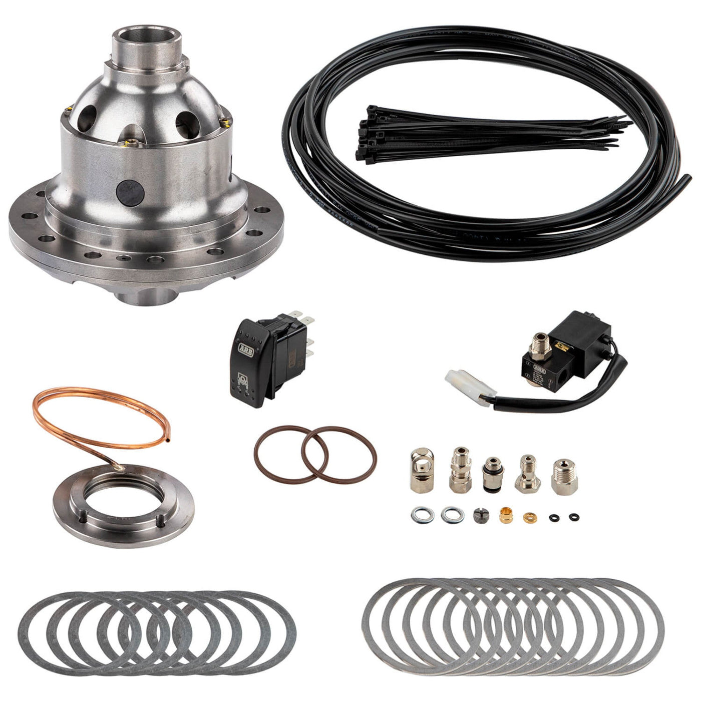 Air Locker Differential Toyota 9.5in dia RG, 12 bolt RD264 Front View