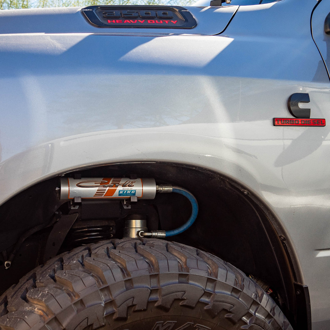 SDHQ Built '14-25 Ram 2500/3500 Billet Reservoir Mounting Kit installed 