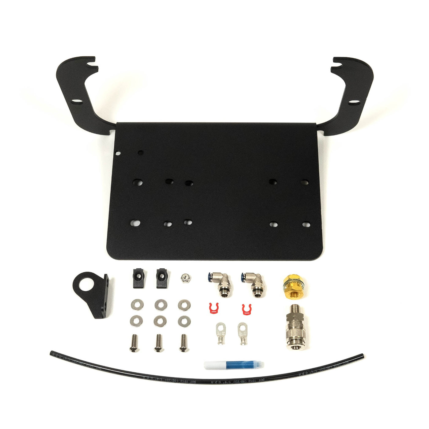 '13-24 Ram 2500/3500 SDHQ Built ARB Air Compressor Mount display of included parts and hardware 
