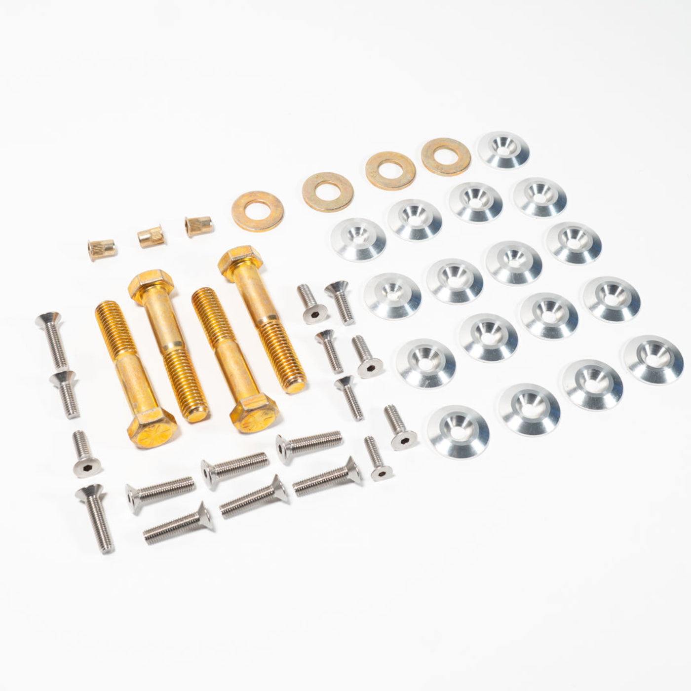 '19-26 Ram 2500/3500 HD Intercooler Skid Plate System display of included hardware 