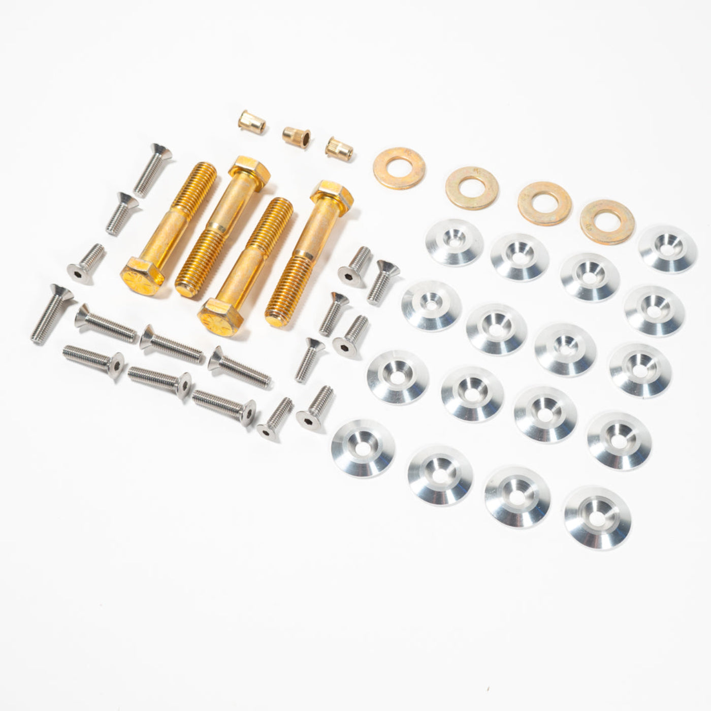 '19-26 Ram 2500/3500 Powerwagon Skid Plate System display of included hardware 