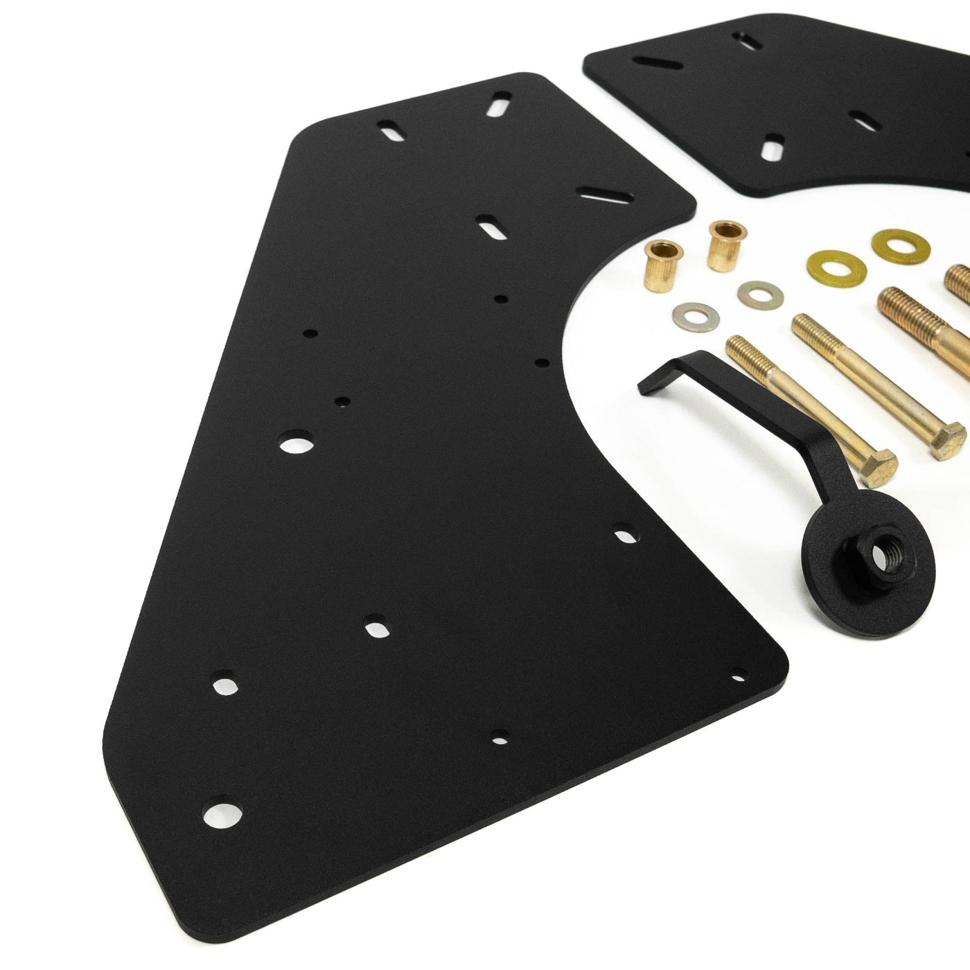 '10-25 Ram 2500/3500 SDHQ Built Under Bed Air Compressor Mount display of included parts and hardware 