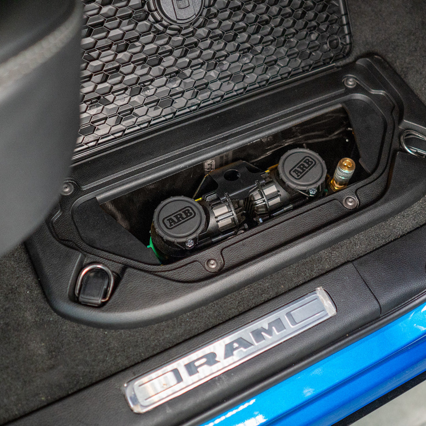 '21-24 Ram TRX SDHQ Built Air Compressor Mount installed 