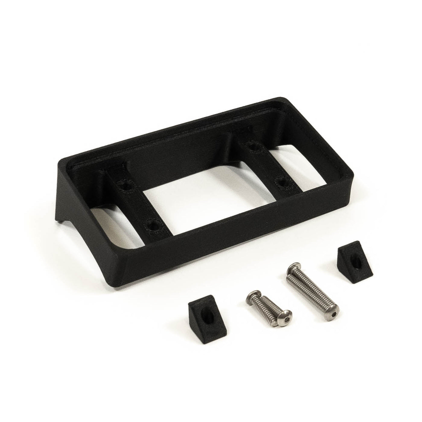 '21-24 Ford Raptor SDHQ Built Switch-Pros SP-9100 Flow Through Center Console Keypad Mount display of included parts and hardware 