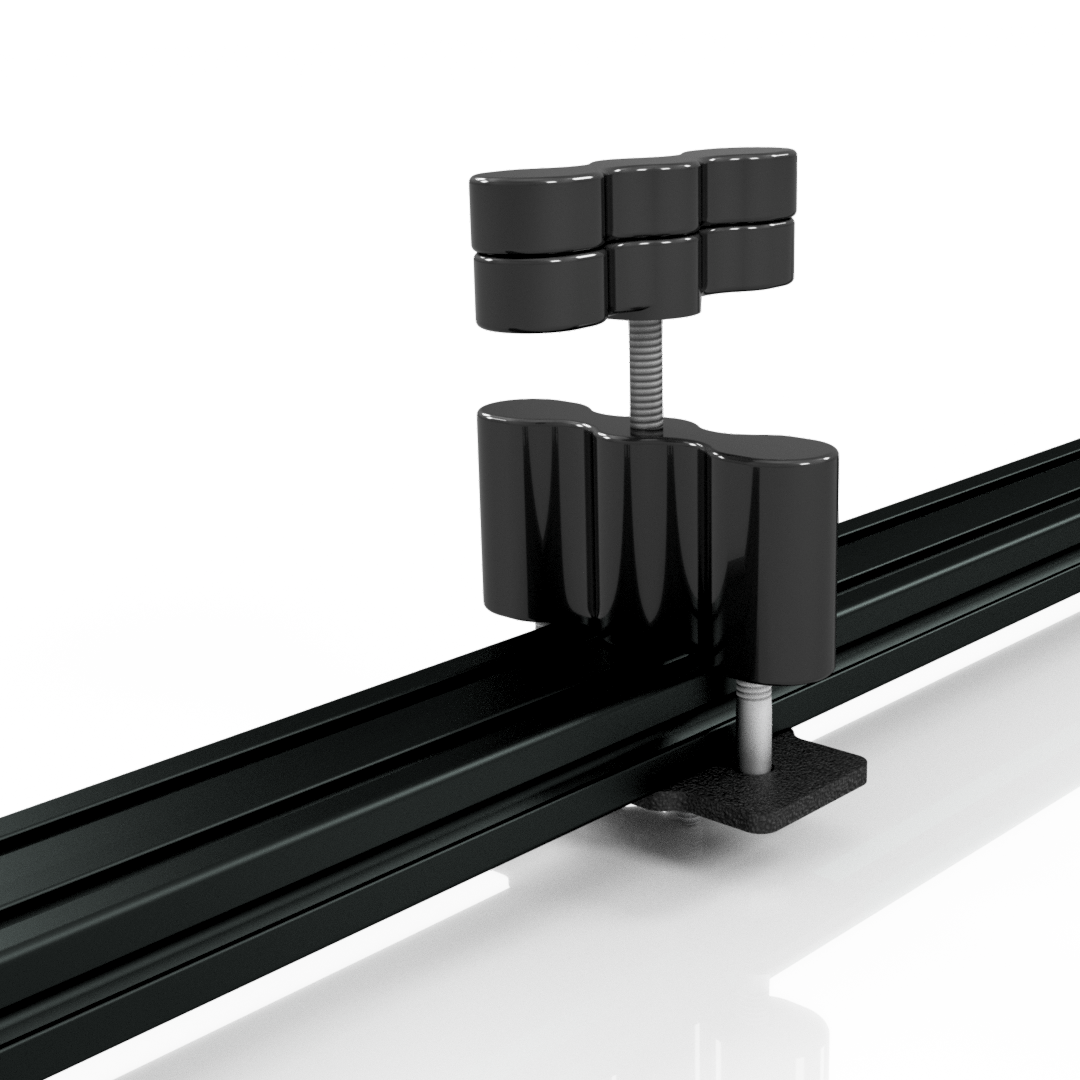 Prinsu Rotopax Mount – Single Crossbar Mount Front View