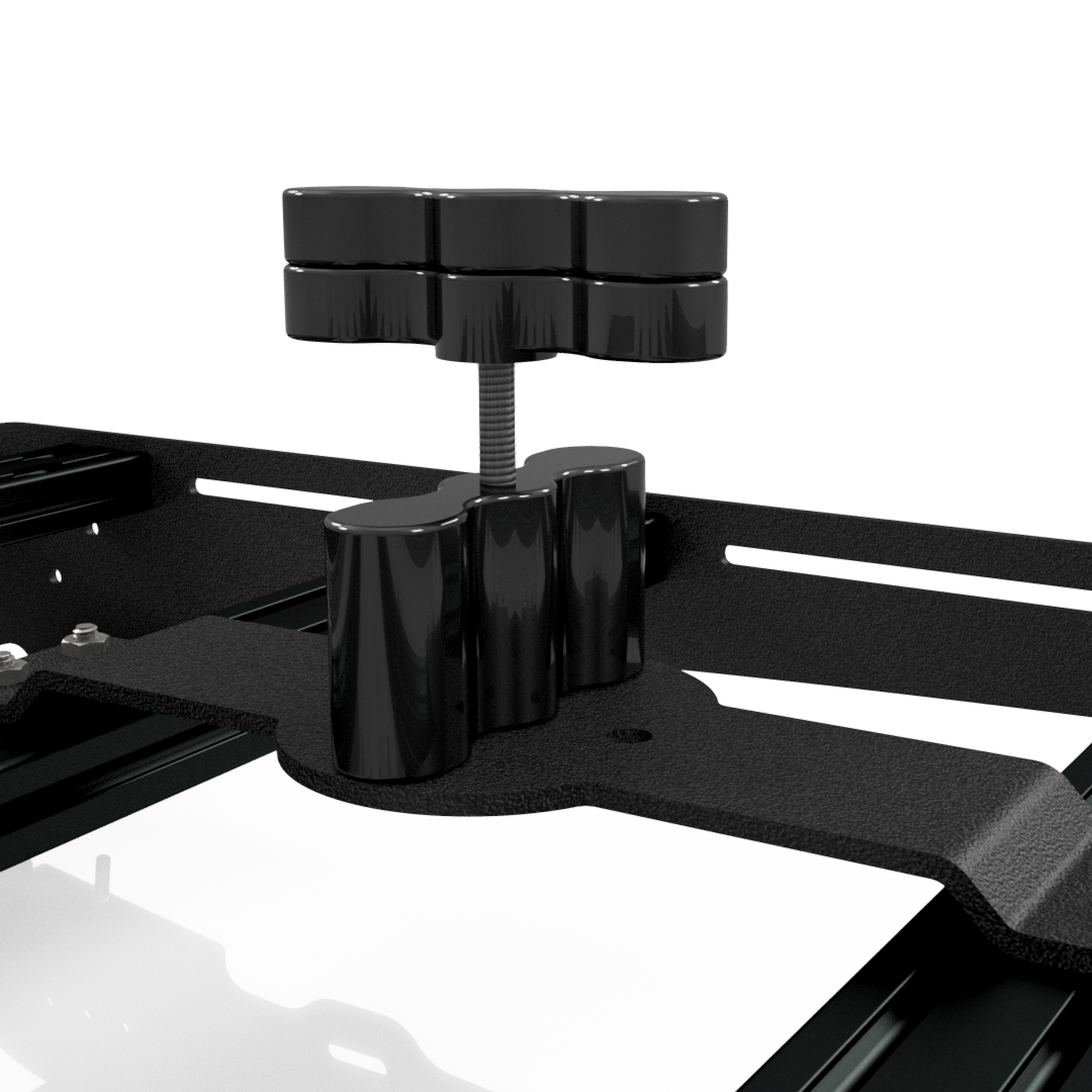 Prinsu Rotopax Mount – Dual Crossbar Mount Front View