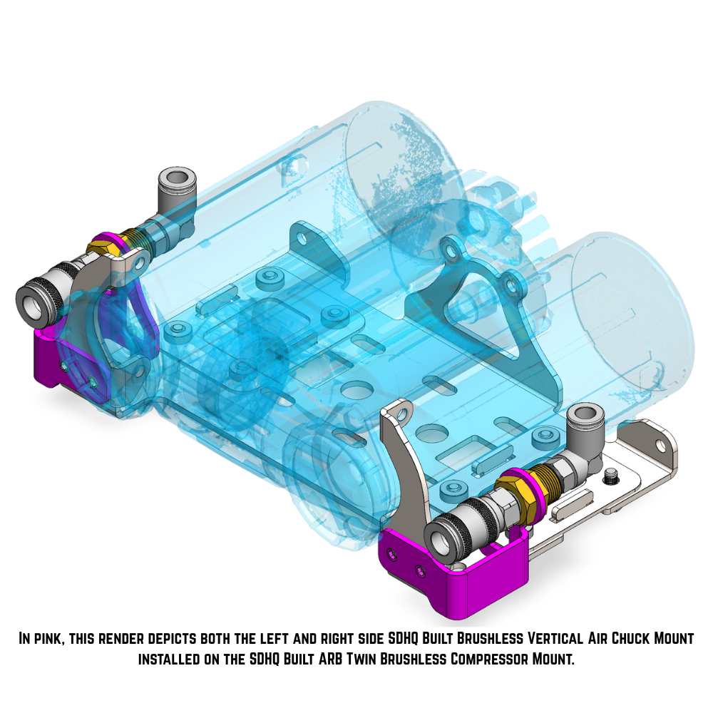 SDHQ Built ARB Brushless Air Compressor Air Chuck Mount