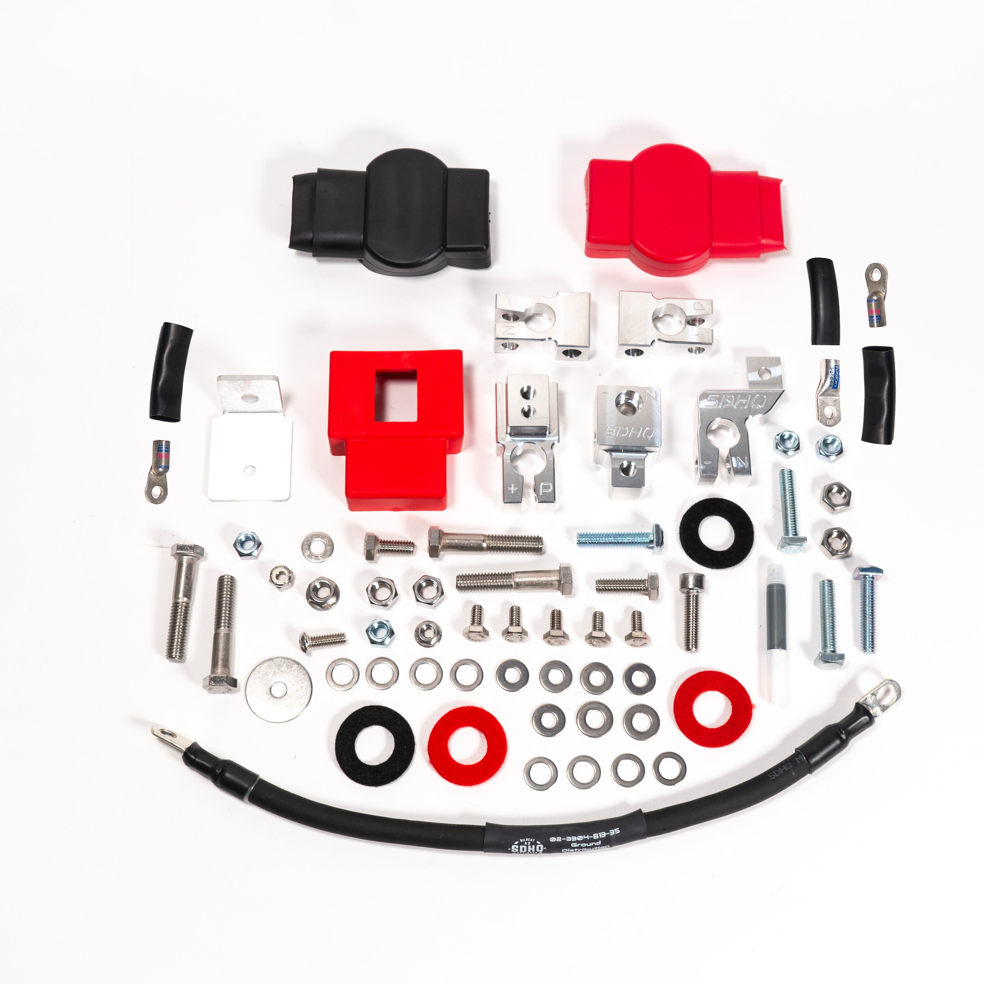 2023-2024 Ford F250/F350 Billet Dual Battery Terminal Upgrade Kit