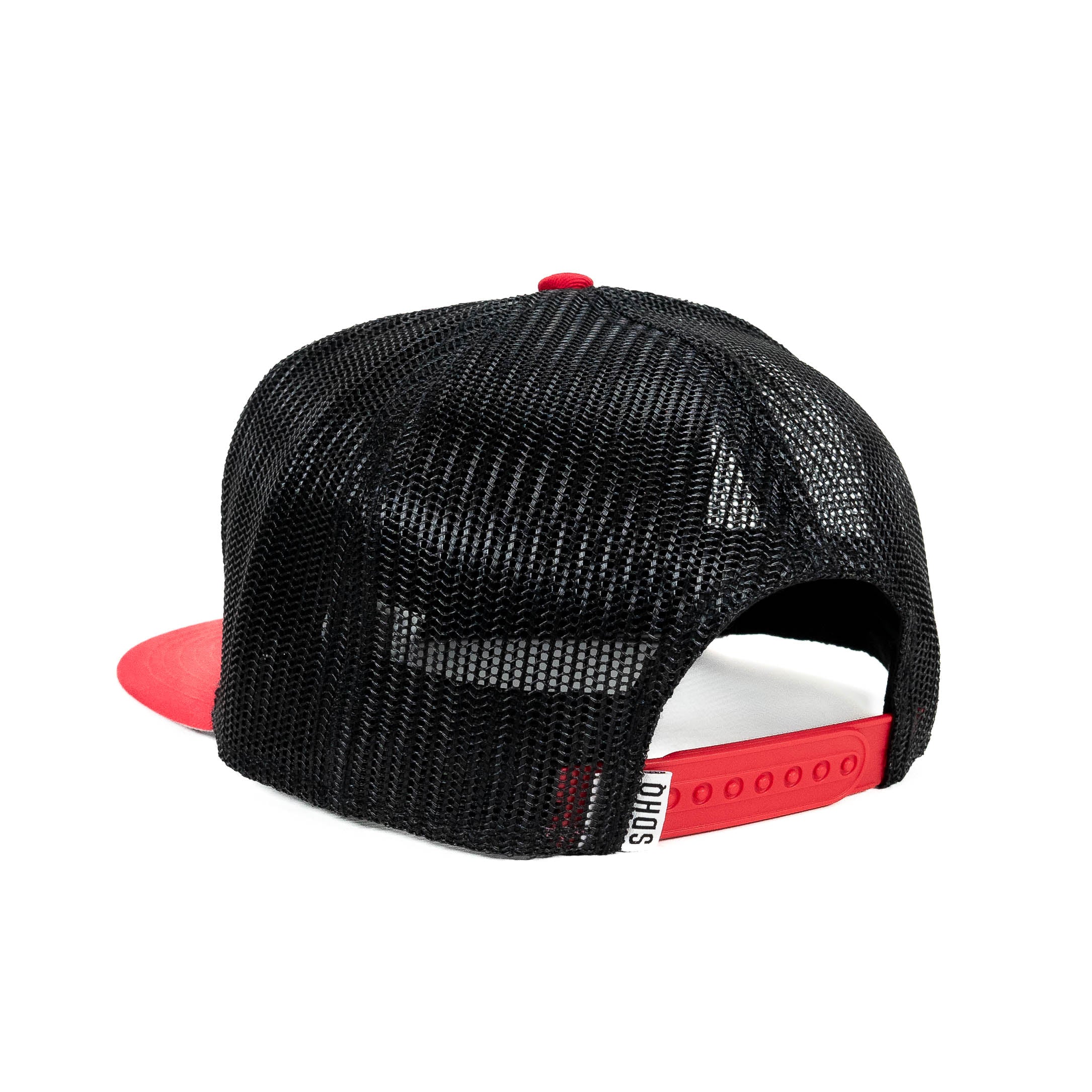 SDHQ Motorsports Black & Red Trucker Style Snapback Hat