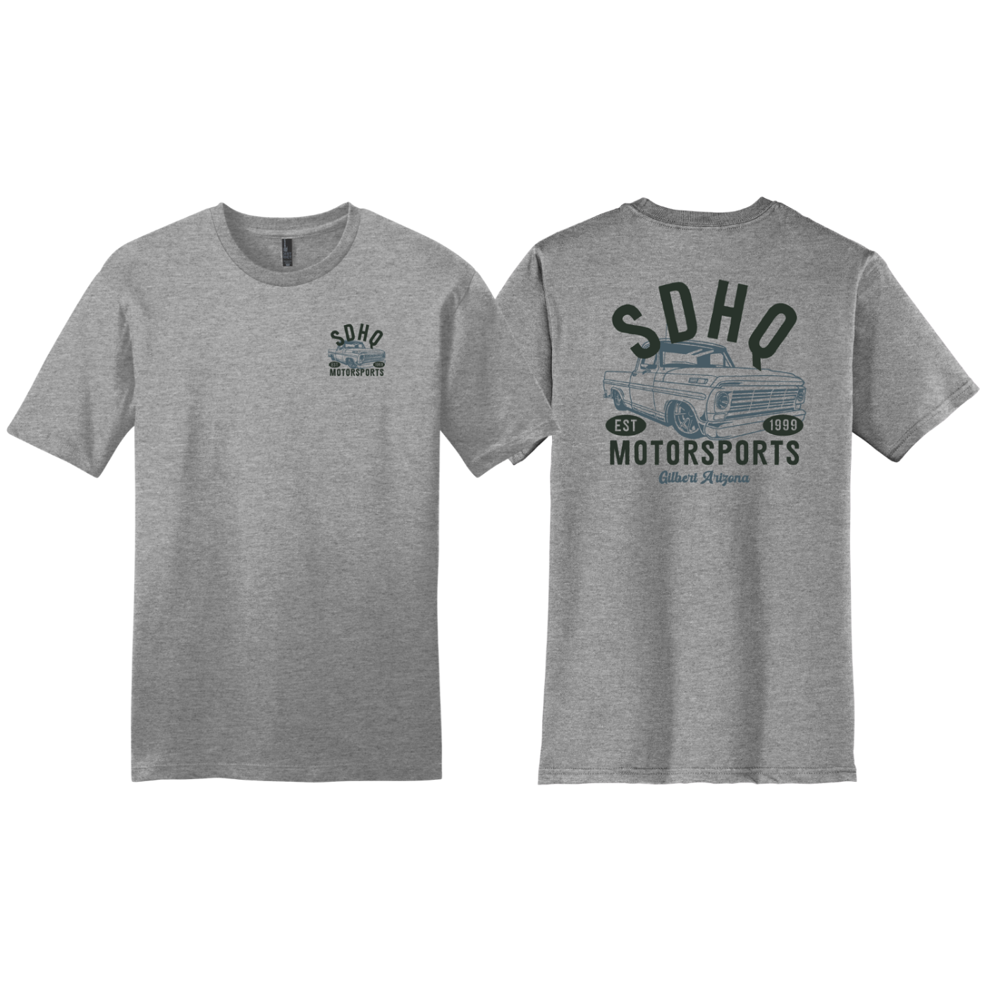 SDHQ Motorsports 25 Year Anniversary Logo T-Shirt | Grey