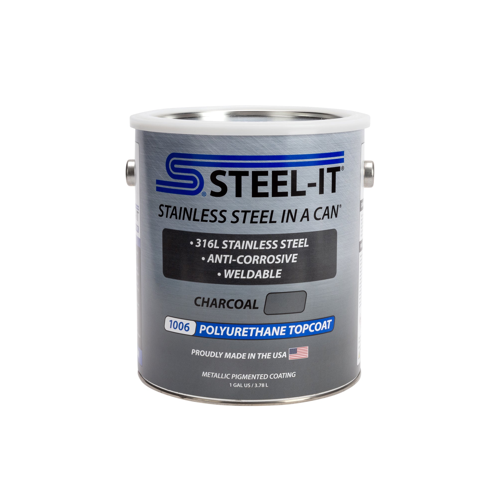Steel-It Charcoal 1006 Polyurethane Topcoat (1 Gallon/3.78 L)