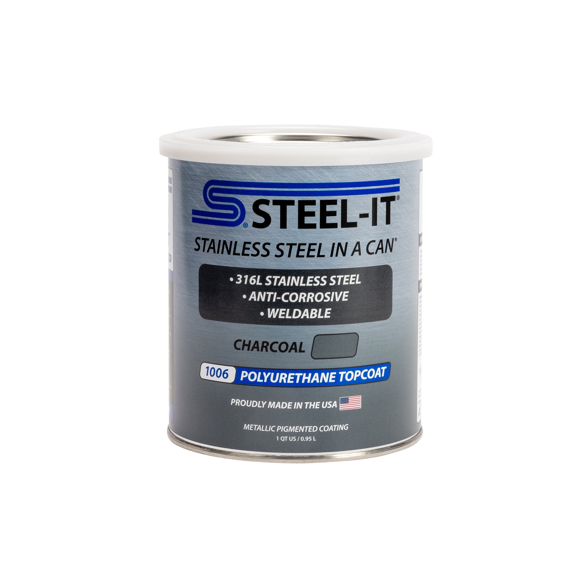 Steel-It Charcoal 1006 Polyurethane Topcoat (1 Quart/0.95L)