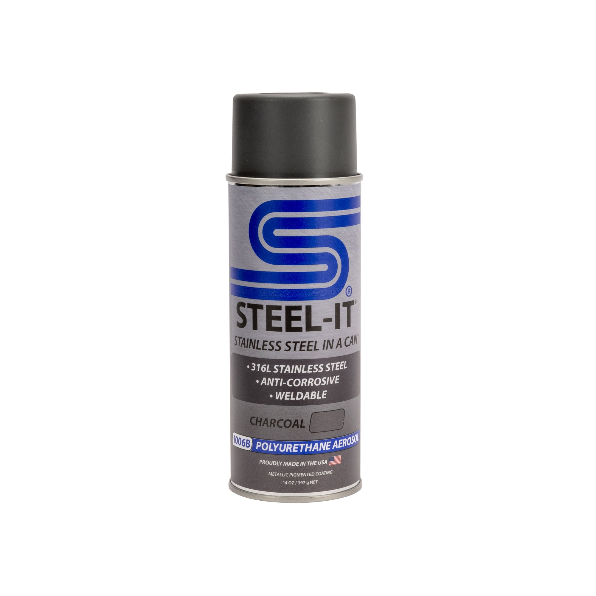 Steel-It Charcoal 1006B Polyurethane Aerosol (Single Can)