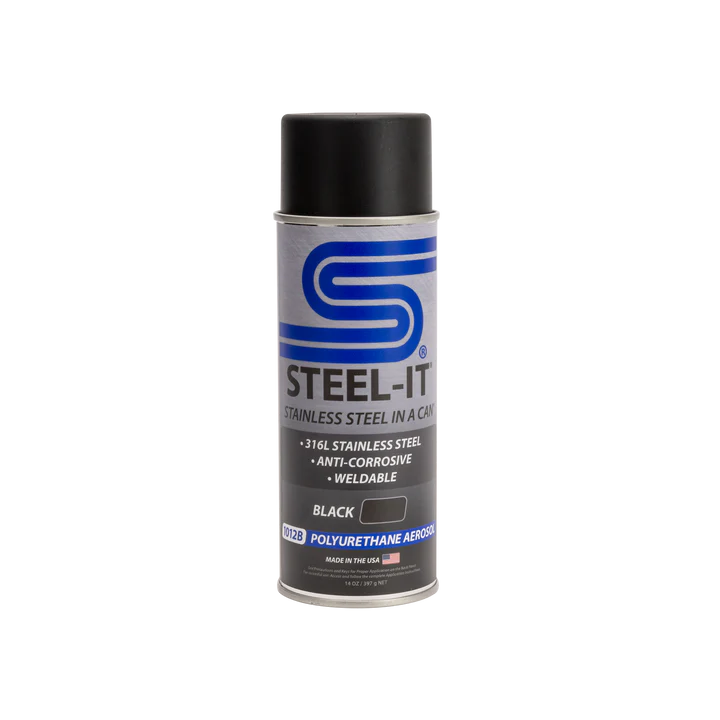 Steel-It Black 1012D Polyurethane Aerosol (Single 12oz Can)