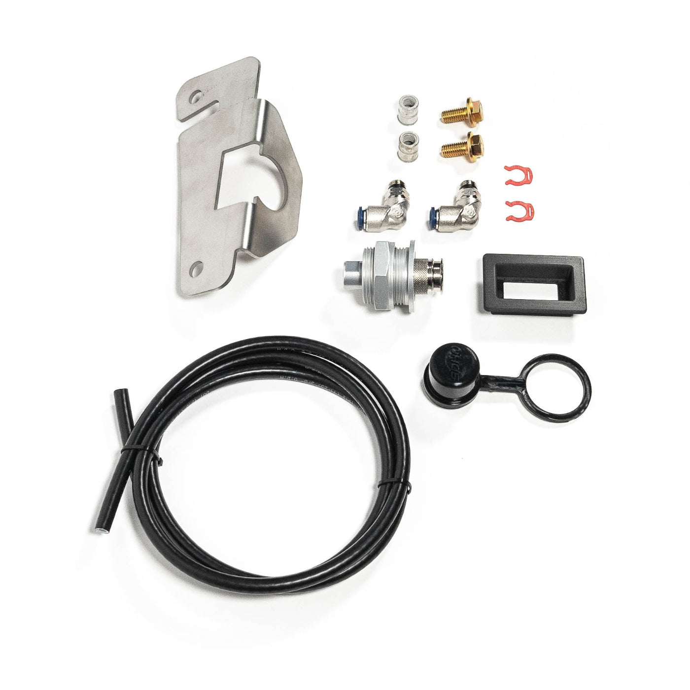 SDHQ Built '23+ Sequoia Air Chuck Mount display of included parts 