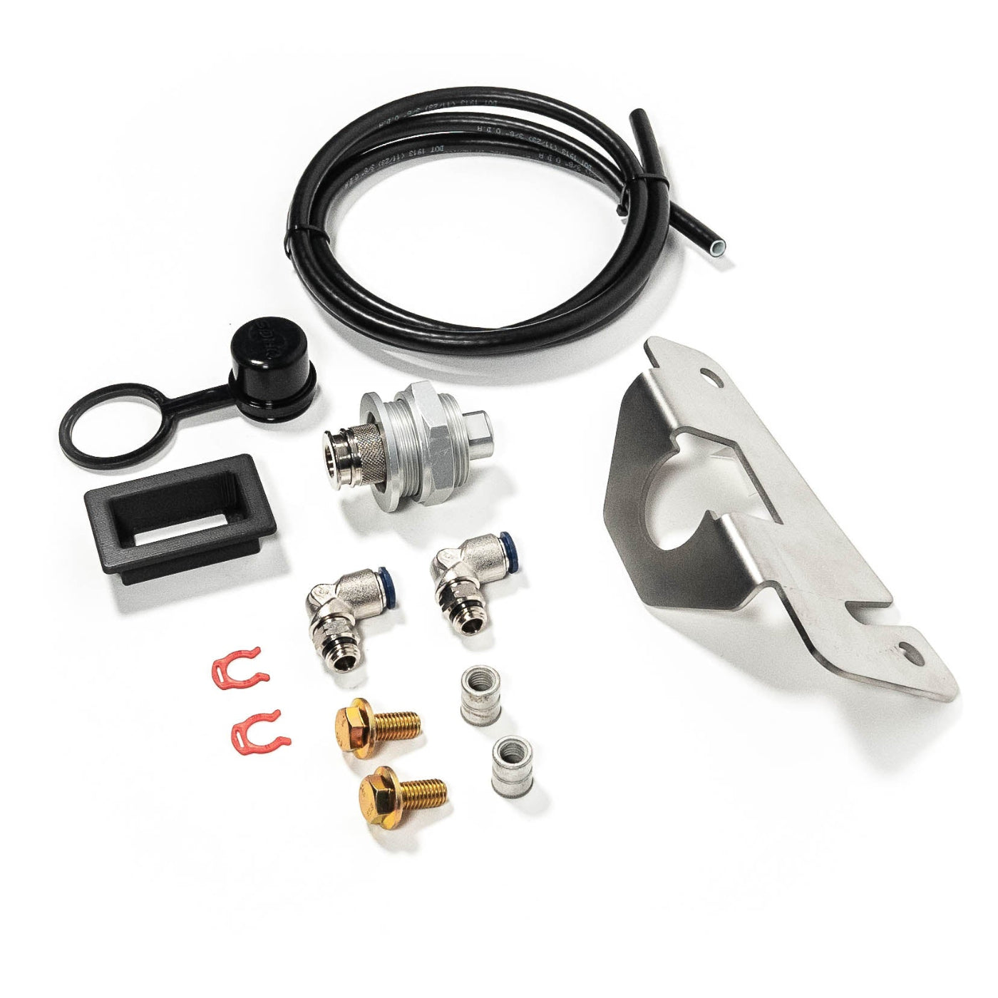 SDHQ Built '23-25 Sequoia Air Chuck Mount display of included parts 