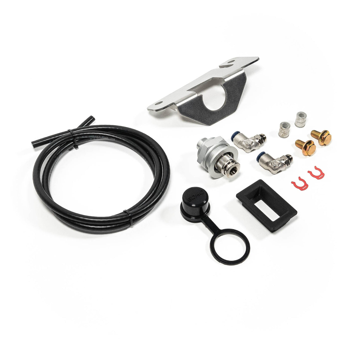 SDHQ Built '23+ Sequoia Air Chuck Mount display of included parts 