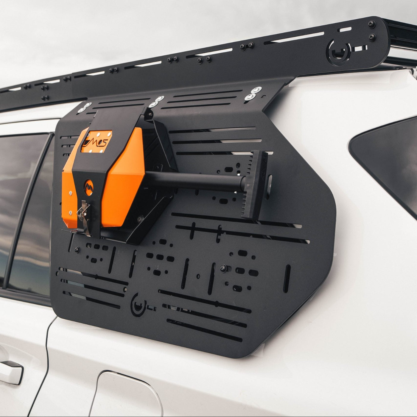 Sequoia Prinsu Rear Window Accessory Panel angled Display on vehicle 