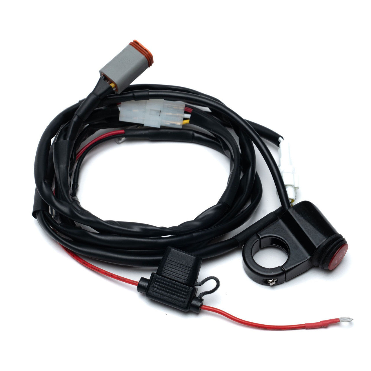 Squadron 2.0 4-pin Deutsch Motorcycle Wiring Harness w/ Switch - Universal - Universal