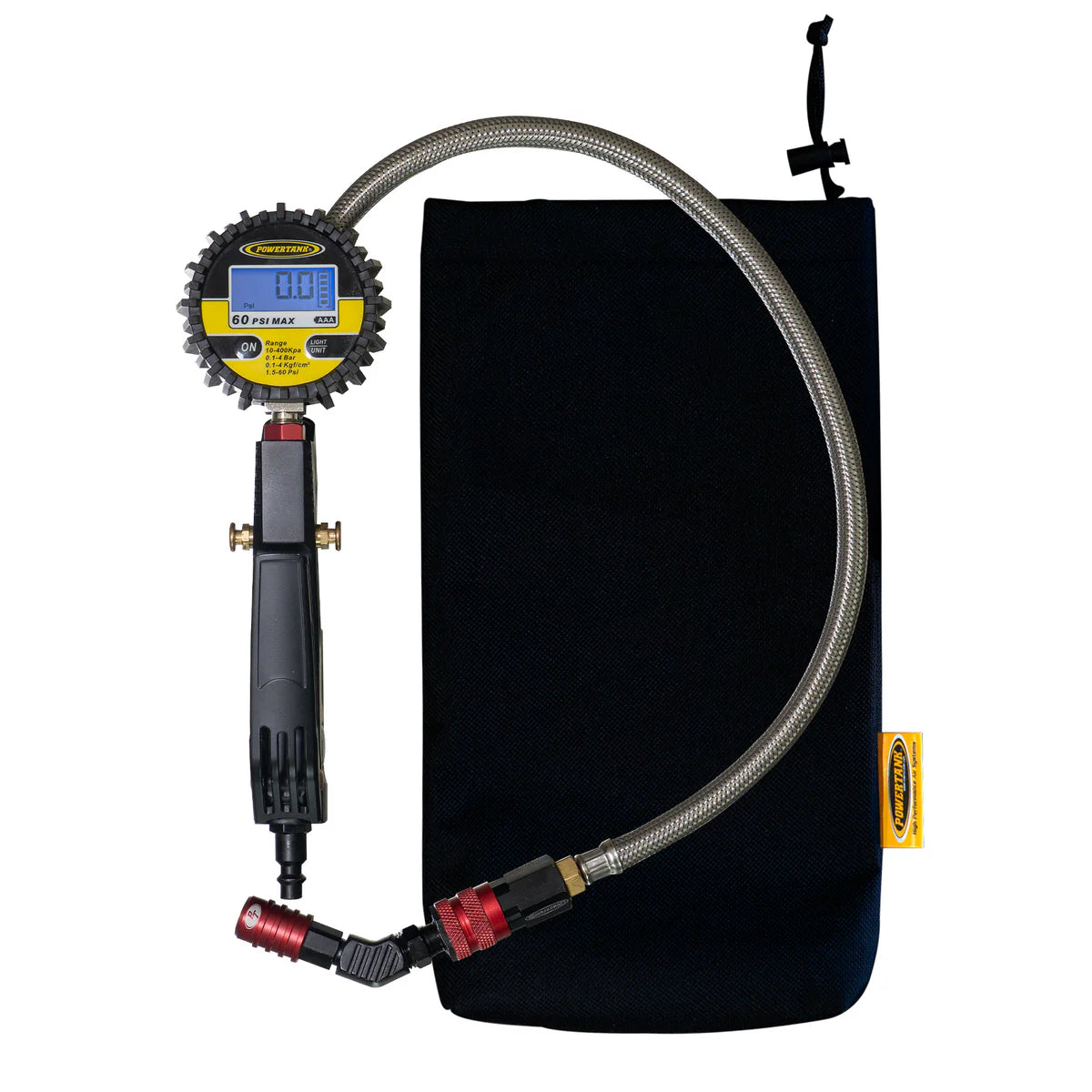 Rubicon RED - 60 psi Digital Ventoso™ Modular Tire Inflator Gauge