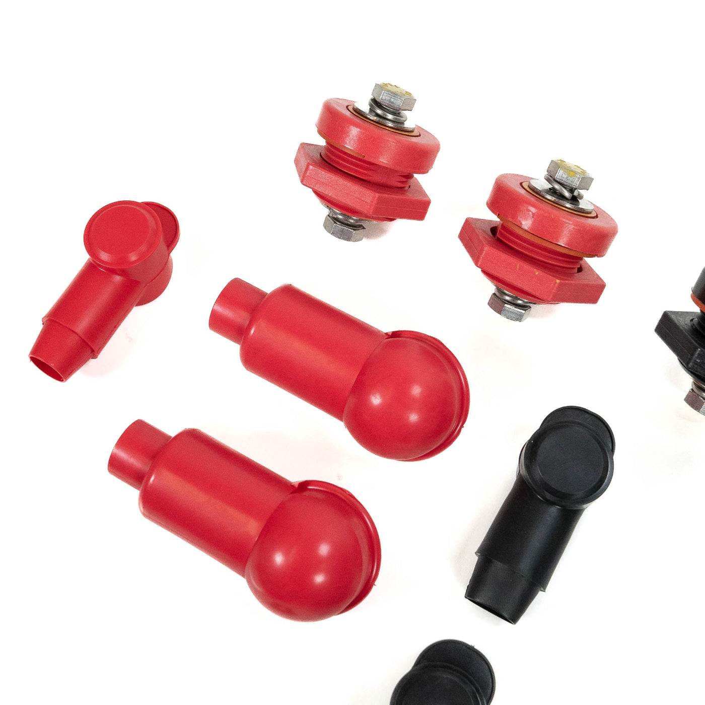 SDHQ Built 2024+ Tacoma Terminal Hardware Kit for Power Solution Kit display of included parts - close-up 